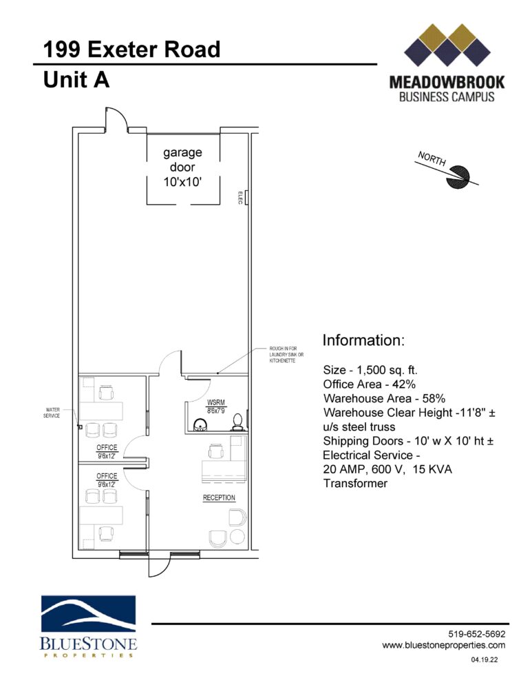 199 Exeter Rd, Unit A - Floor Plan