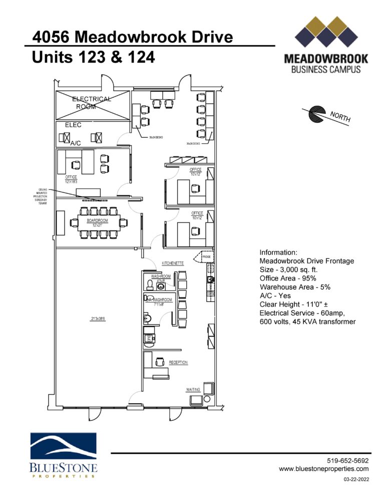 4056 Meadowbrook Dr, Unit 123/124 - Floor Plan