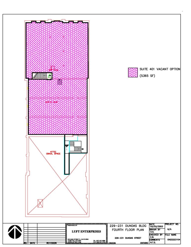 Floor Plan - Fourth Plan