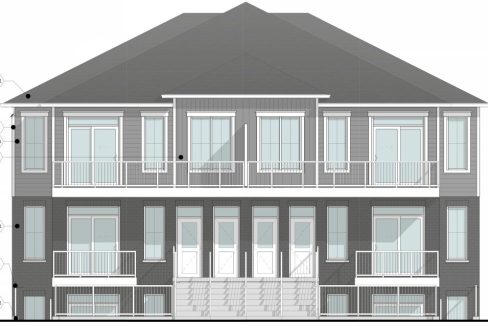 Second St 461 - Block D Elevation Drawing
